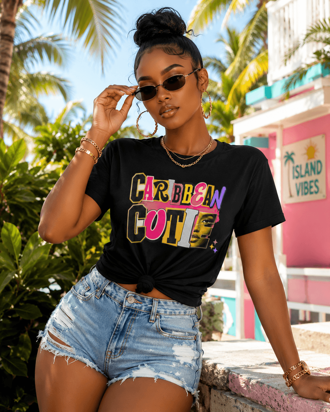 Caribbean Cutie tee — beach lifestyle