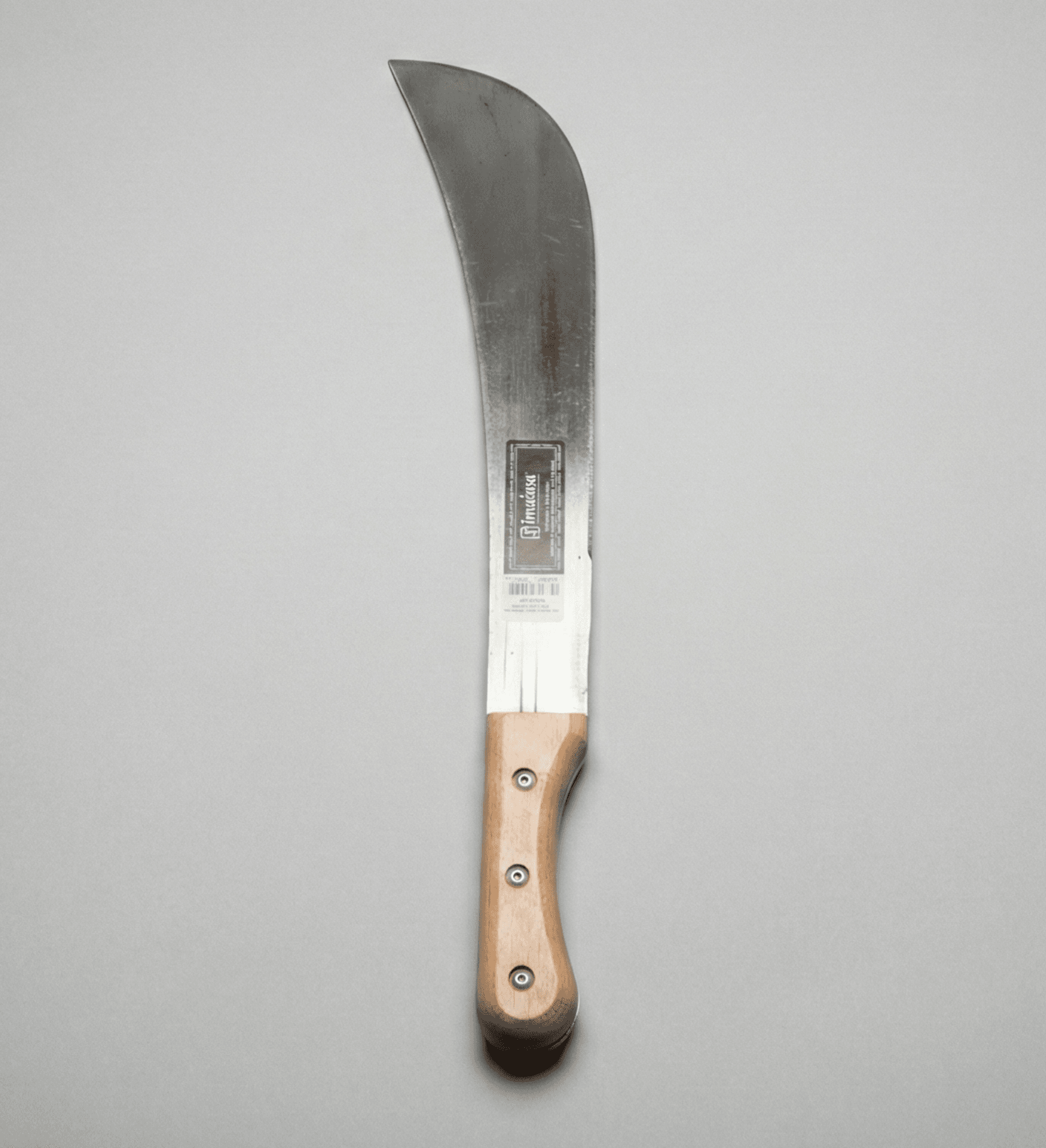 Curved Machete Set — Wood Handle with Sharpener